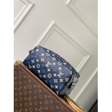 1V Mini Dopp Kit Monogram Macassar Canvas Blue