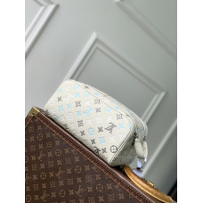 1V Mini Dopp Kit Monogram Macassar Canvas White