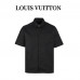 1V Monogram Short-Sleeved Cotton Shirt