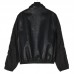 1V Perforated Mix Leather Blouson