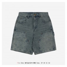 1V Pocket Monogram Denim Shorts