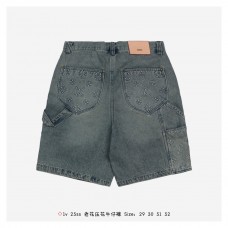 1V Pocket Monogram Denim Shorts