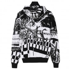 1V Parisian Collage Jacquard Hoodie