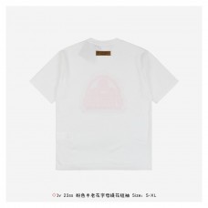 1V Print Cotton T-shirt