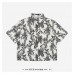 1V Print Short-sleeved Shirt