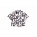 1V Print Short-sleeved Shirt