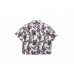 1V Print Short-sleeved Shirt