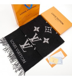 1V Reykjavik Scarf Cashmere Black