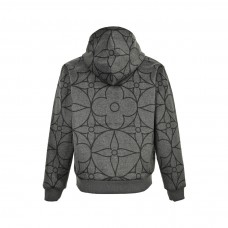 1V Reversible Double Face Wool Hooded Blouson