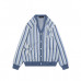 1V Striped Jacquard Cardigan