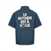 1V Signature Denim Short-Sleeved Shirt