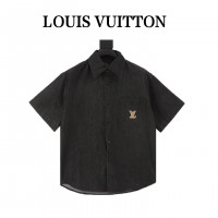 1V Short-Sleeved Chambray Shirt
