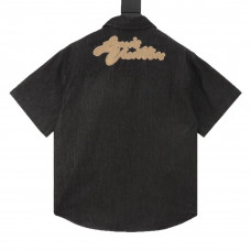 1V Short-Sleeved Chambray Shirt