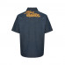 1V Short-Sleeved Cotton Chambray Shirt