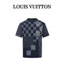1V Short-Sleeved Knitted Crewneck