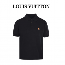 1V Short-Sleeved Polo Shirt With Signature