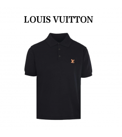 1V Short-Sleeved Polo Shirt With Signature