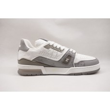 1V Trainer Sneaker White/Grey Monogram
