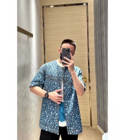 1V x YK Infinity Dots Denim Shirt