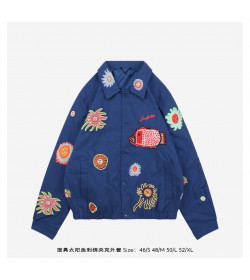 1V x YK Embroidered Faces Blouson
