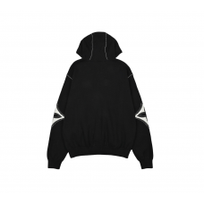 1V Zipped Cotton Hoodie