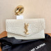 YSL Uptown Large Crocodile-Embossed Leather Wallet 