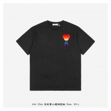 AMI Rainbow Embroidery T-shirt