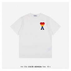 AMI Rainbow Embroidery T-shirt