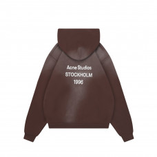 Acne Studios - Fleece logo hoodie - Chocolate brown