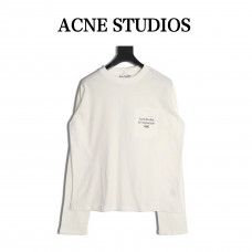 ACNE STUDIOS Printed organic cotton and hemp-blend jersey T-shirt