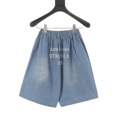Acne Studios - Shorts logo stamp - Mid blue