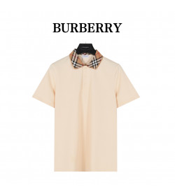 BR Check Collar Cotton Polo Shirt