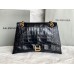 BC Crush Medium Chain Bag Crocodile Embossed