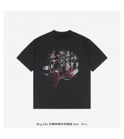 BC Pigalle T-shirt Oversized Black Faded