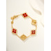 Buccellati Opera Tulle Yellow Gold Bracelet With Red Logo