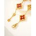 Buccellati Opera Tulle Yellow Gold Bracelet With Red Logo