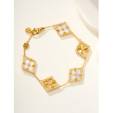 Buccellati Opera Tulle Yellow Gold Bracelet With Red Logo