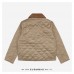 BR Corduroy Collar Diamond Quilted Jacket
