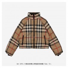 BR Check Cropped Puffer Jacket Women