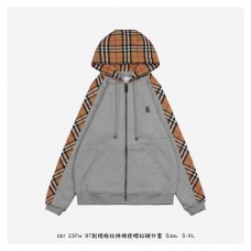 BR Check Hood Cotton Zip Hoodie