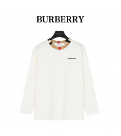 BR Icon Stripe Trim Cotton Sweatshirt