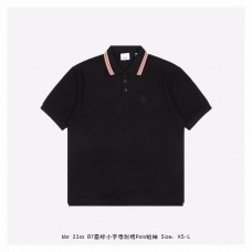 BR Icon Stripe Collar Cotton Piqué Polo Shirt