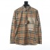 BR Label Appliqué Cotton Oxford Oversized Shirt