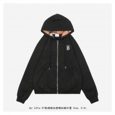 BR Monogram Hooded Zip-up Jacket