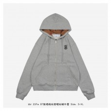 BR Monogram Hooded Zip-up Jacket