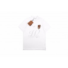 BR Monogram Motif Cotton Piqué Polo Shirt