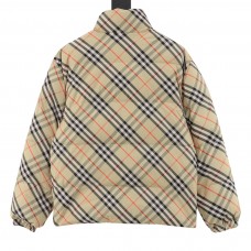 BR Reversible Plaid Down Jacket