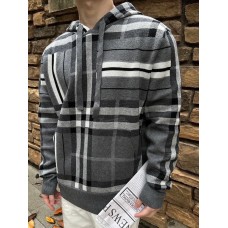 BR Stripe Knit Hoodie