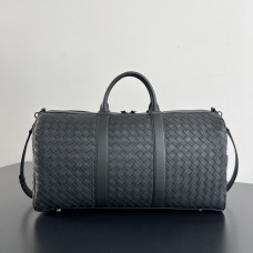 BV- Intrecciato Leather Weekend Bag