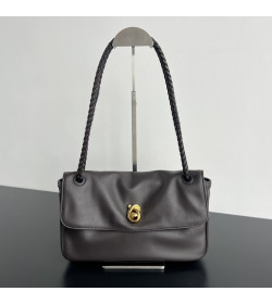 BV Madison Soft Lock Leather Shoulder Bag Fondant